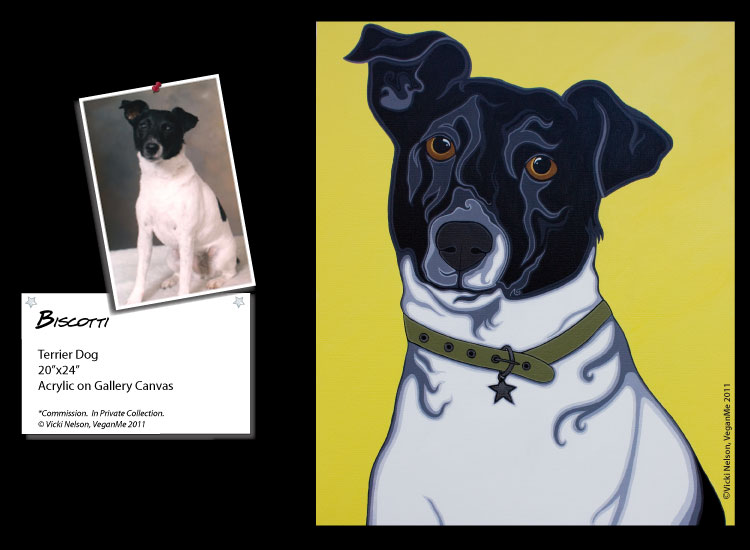Biscotti the Terrier Dog Portrait