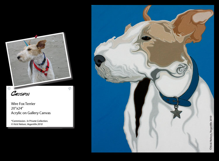 Crispin the Wire Fox Terrier dog portrait