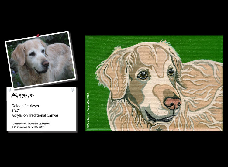 Keebler the Golden Retriever dog portrait