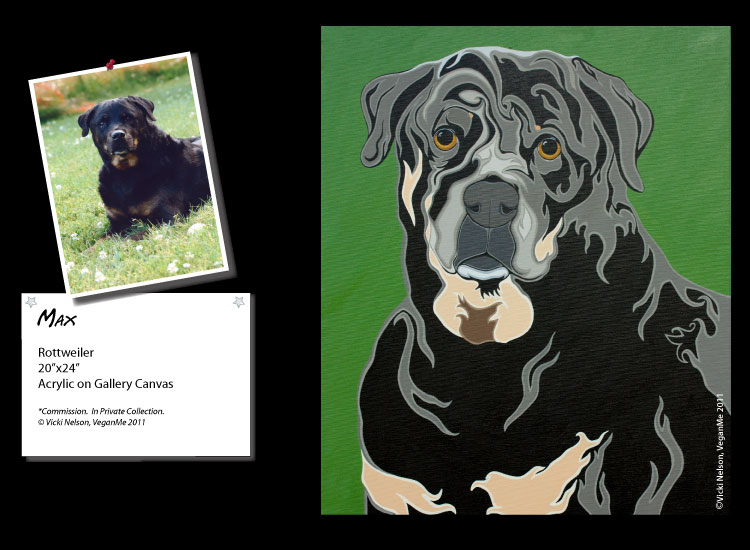 Max the Rottweiler dog portrait
